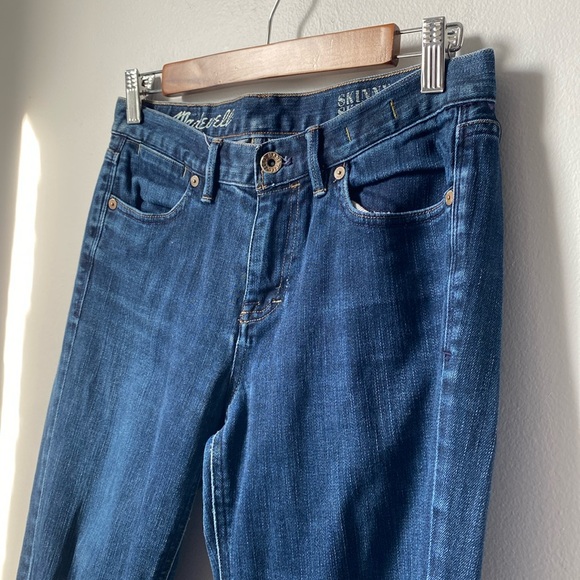 Madewell women’s skinny skinny jeans, dark wash, 28x32 cotton/spandex - Picture 3 of 10